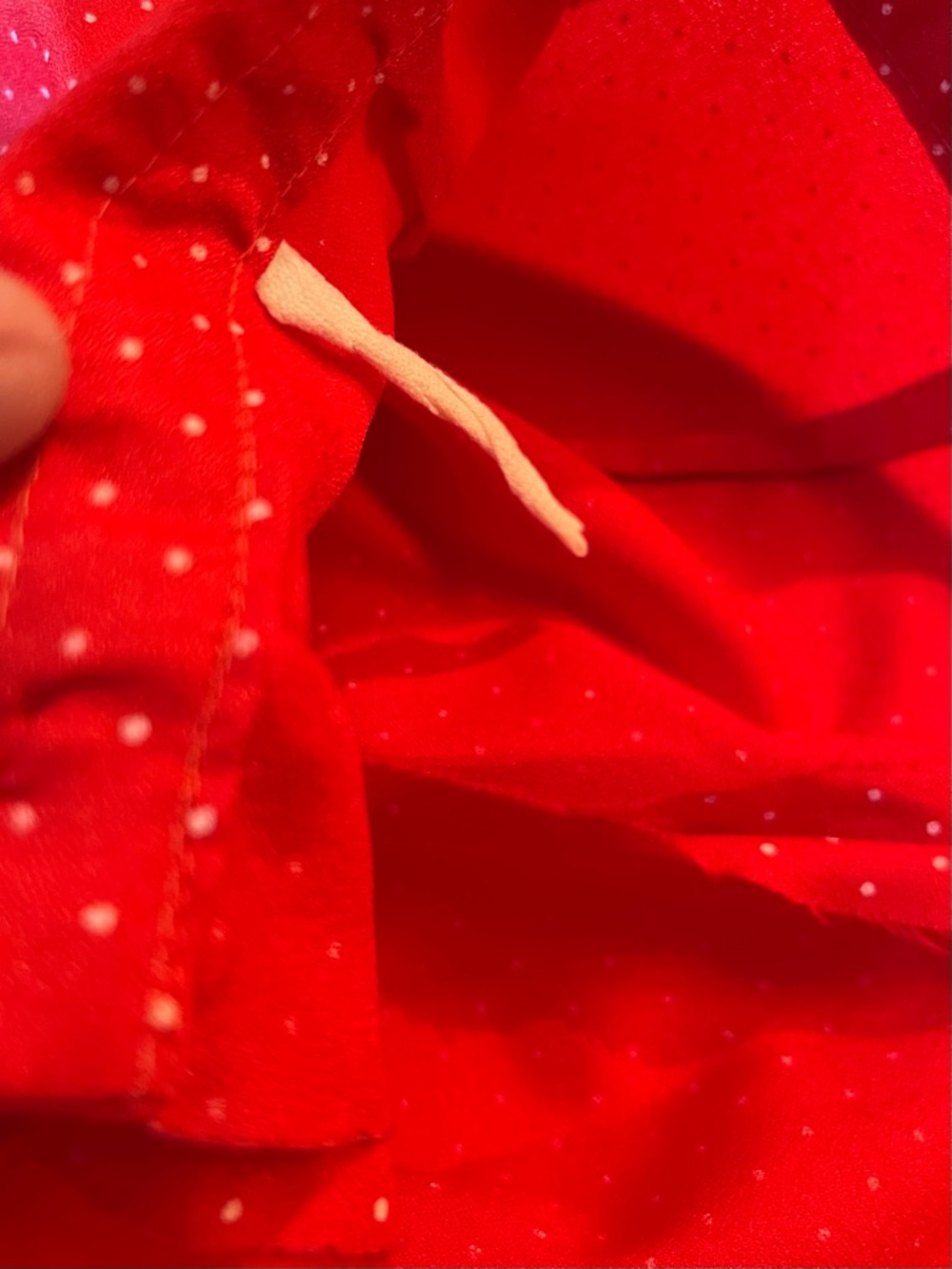Vintage Handmade Wide Leg Red Polka-Dot Pants - Women's Stylish High-Rise - Picture 10 of 16